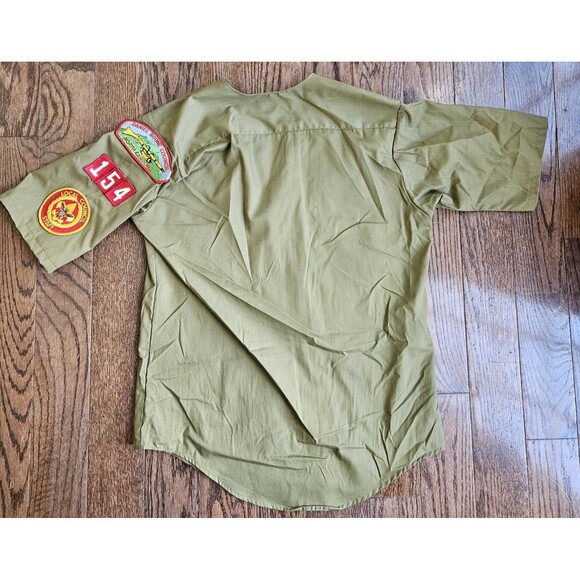 Vintage Boy Scouts Of America BSA Uniform Shirt And New Pants 28" Waist  Mens S - Picture 8 of 16